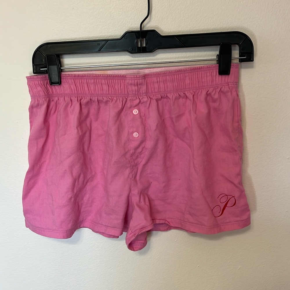 PINK VICTORIAS SECRET Pink Boxer Style Sleep Shorts